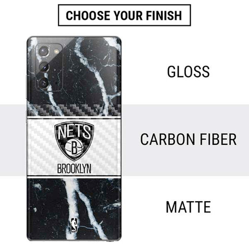 NBA Brooklyn Nets Marble Galaxy Note20 5G Skin